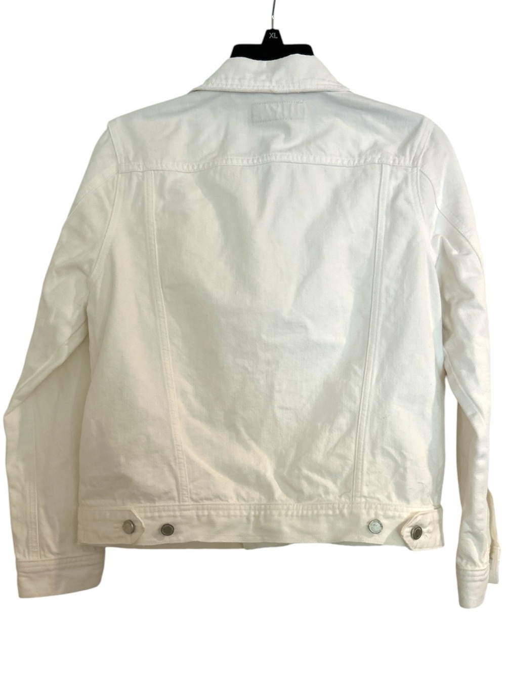 White Denim Trucker Jacket in Head In The Clouds Size Small - Picture 3 of 7